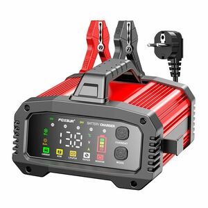 Redresor Incarcator Inteligent Baterii Auto Foxsur® FPT-250, compatibil AGM, GEL, EFB, LifFePO4, 25A, 12V/24V potrivit Auto, Moto, Camioane, Barci imagine