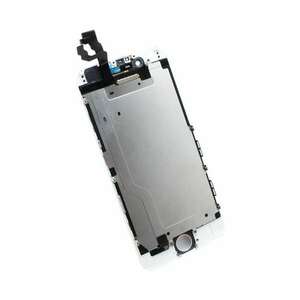 Display iPhone 6 LCD Alb Complet Cu Tablita Metalica Si Conector Amprenta imagine