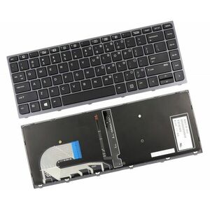 Tastatura HP Zbook Studio G3 Neagra cu Rama Gri iluminata backlit imagine