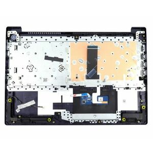 Tastatura Lenovo IdeaPad 3-15IGL05 Neagra cu Palmrest Argintiu cu TouchPad imagine