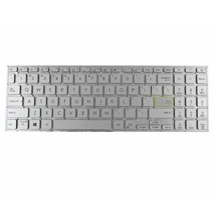 Tastatura Argintie Asus VivoBook S15 S533 iluminata layout US fara rama enter mic imagine