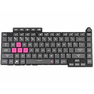 Tastatura Gri Asus 0KNR0-4812US00 iluminata RGB layout US fara rama enter mic imagine