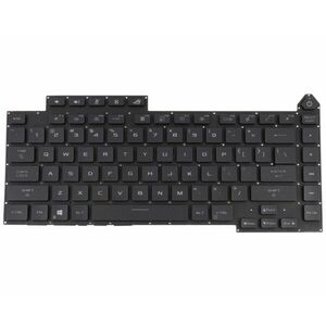 Tastatura Neagra Asus 6037B0210401 V202826AS1 iluminata RGB cu modul layout US fara rama enter mic imagine