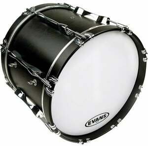 Evans BD16MS1W MX1 Marching Bass White 16" Feță pentru tobă de fanfară imagine