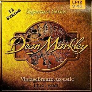 Dean Markley 2202 VintageBronze 12 9-46 Set de corzi pentru chitară acustică imagine