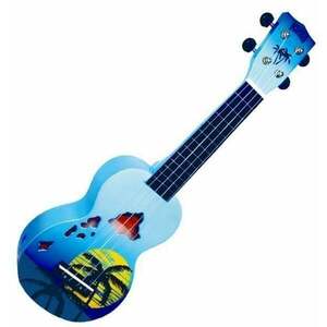 Mahalo Hawaii Hawaii Blue Burst Ukulele soprano imagine