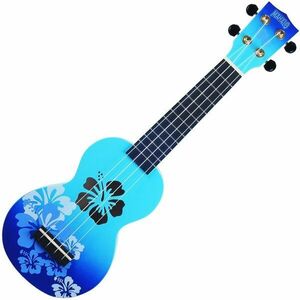 Mahalo Hibiscus Hibiscus Blue Burst Ukulele soprano imagine