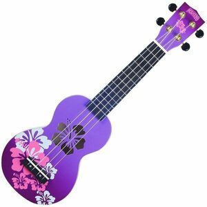 Mahalo Hibiscus Hibiscus Purple Burst Ukulele soprano imagine