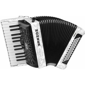 Hohner Bravo II 60 Acordeon cu clape White imagine