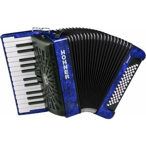 Hohner Bravo II 60 Acordeon cu clape Albastru închis imagine