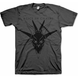 Alice in Chains Tricou Black Skull Unisex Gri cărbune XL imagine