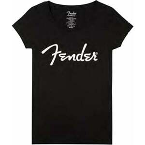 Fender Tricou Spaghetti Black M imagine