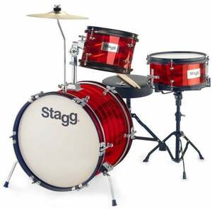 Stagg TIMJR3-16B Red Set de tobe pentru copii imagine