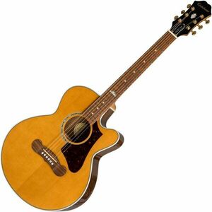 Epiphone EJ-200SCE Coupe Vintage Natural Chitară electro-acustică Jumbo imagine