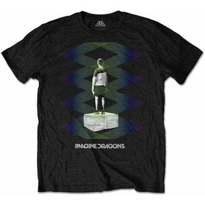 Imagine Dragons Tricou Zig Zag Unisex Black 2XL imagine