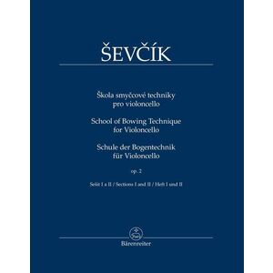 Otakar Ševčík Škola smyčcové techniky pro violoncello op. 2, sešit I a II Note imagine