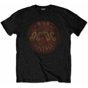 AC/DC Tricou High Voltage Vintage Unisex Black 2XL imagine