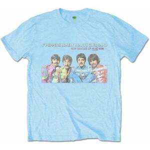 The Beatles Tricou LP Here Now Unisex Light Blue 2XL imagine