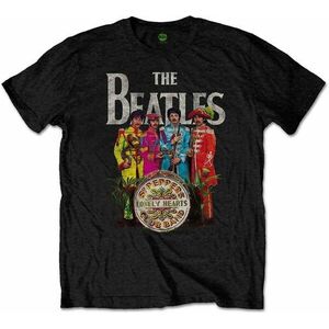 The Beatles Tricou Sgt Pepper Unisex Black L imagine