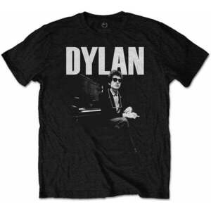 Bob Dylan Tricou At Piano Unisex Black L imagine