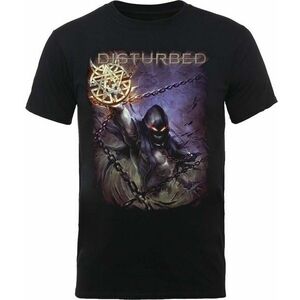 Disturbed Tricou Vortex Colours Unisex Black M imagine