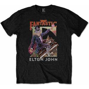 Elton John Tricou Captain Fantastic Unisex Black M imagine