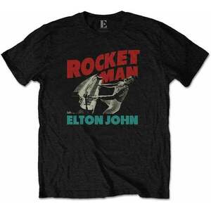 Elton John Tricou Rocketman Piano Unisex Black L imagine