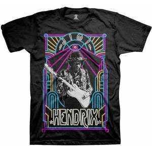 Jimi Hendrix Tricou Electric Ladyland Neon Unisex Black XL imagine