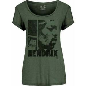 Jimi Hendrix Tricou Let Me Live Womens Verde Khaki XL imagine