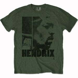 Jimi Hendrix Tricou Let Me Live Unisex Verde Khaki M imagine