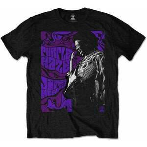 Jimi Hendrix Tricou Purple Haze Unisex Black L imagine