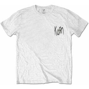 Korn Tricou Scratched Type Unisex White L imagine