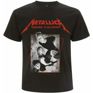 Metallica Tricou Hardwired Band Concrete Unisex Black M imagine