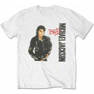 Michael Jackson Tricou Bad Unisex White M imagine