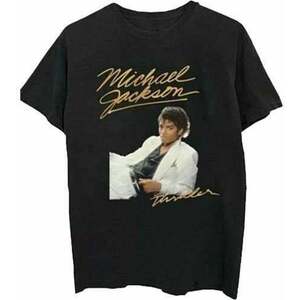 Michael Jackson Tricou Thriller White Suit Unisex Black L imagine