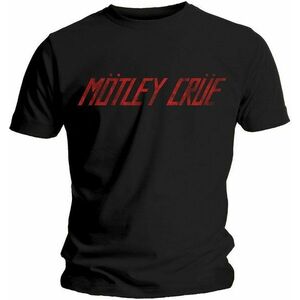 Motley Crue Tricou Distressed Logo Unisex Black S imagine