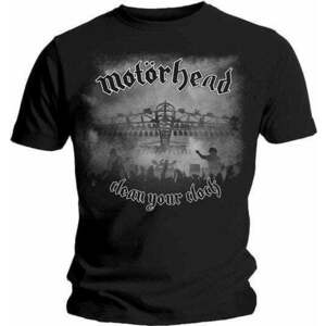 Motörhead Tricou Clean Your Clock B&W Unisex Black L imagine