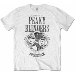 Peaky Blinders Tricou Horse & Cart Unisex White L imagine