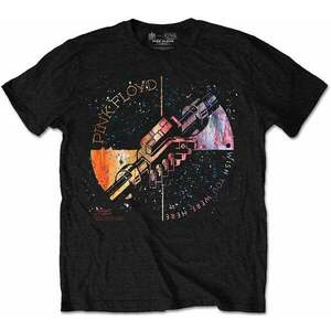 Pink Floyd Tricou Machine Greeting Orange Unisex Black L imagine