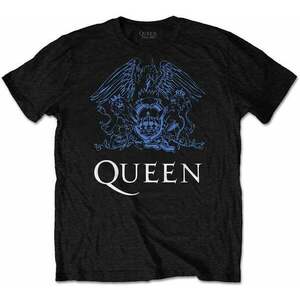 Queen Tricou Blue Crest Unisex Black M imagine