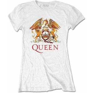 Queen Tricou Classic Crest Womens White 2XL imagine