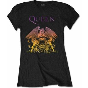 Queen Tricou Gradient Crest Womens Black M imagine