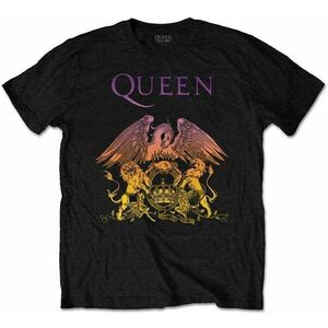 Queen Tricou Gradient Crest Unisex Black M imagine