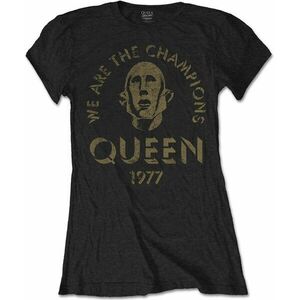 Queen Tricou We Are The Champions Womens Black M imagine