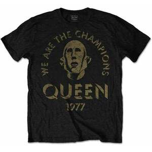 Queen Tricou We Are The Champions Unisex Black L imagine