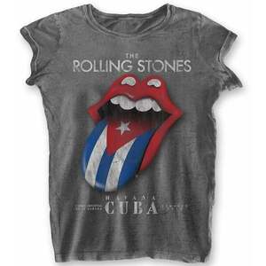 The Rolling Stones Tricou Havana Cuba Womens Gri cărbune S imagine