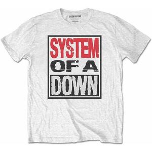 System of a Down Tricou Triple Stack Box Unisex White M imagine