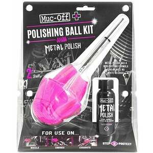 Muc-Off Polishing Ball Kit with Metal Polish 50ml Cosmetica moto imagine