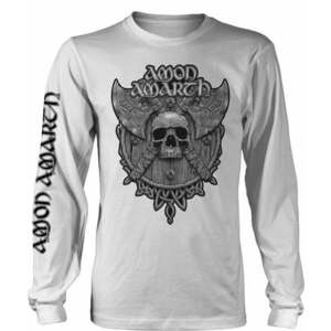 Amon Amarth Tricou Grey Skull White XL imagine