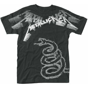 Metallica Tricou Black Album Faded All Over Black XL imagine